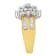 10K Yellow Gold 1.0ctw Marquise Composite Diamond Cluster Cocktail Ring
(H-I Color, SI2-I1 Clarity)