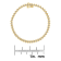 10K Yellow Gold 2.0 Cttw Diamond Alternating Wave and Round Link 7”
Tennis Bracelet (J-K, I2-I3)