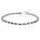 14K White Gold 3.70ctw Round-Cut White and Blue Diamond Fashion Bracelet