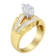 14K Yellow Gold Diamond Cocktail Ring (1 cttw, H-I Color, SI1-SI2 Clarity)