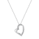 .925 Sterling Silver 1/3 cttw Lab-Grown Diamond Heart Pendant Necklace
(F-G Color, VS2-SI1 Clarity)