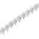 Sterling Silver 3.0ctw Diamond "S" Link Bracelet