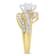 14K Yellow Gold Mixed Shapes Diamond Bypass Ring (1 cttw, H-I Color,
SI1-SI2 Clarity)