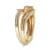 14K Yellow Gold Over Sterling Silver 1/3ctw Multi-Diamond Bypass
Vintage-Style Bridal Set