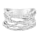 Sterling Silver 1/4ctw Prong Set Round-Cut Diamond Bypass Ring (I-J
Color, I1-I2 Clarity)