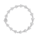14K White Gold 1 1/5ctw Diamond Flower Blossom Link Bracelet (H-I Color,
SI1-SI2 Clarity) - Size 7"