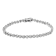Sterling Silver .50ctw Miracle Set Round Diamond Bezel Design Link Bracelet