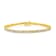 14K Yellow Gold Over Sterling Silver 3.0ctw Miracle-Set Diamond Tennis Bracelet