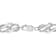 Sterling Silver Prong Set Diamond Accent Infinity Weave Link Bracelet