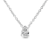 14K White Gold 1/5ctw Pear Shape Solitaire Diamond 18" Necklace
(G-H Color, VS2-SI1 Clarity)