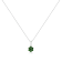 Sterling Silver 1/2ctw Green Diamond Floral Cluster Pendant w\chain
18" (I1-I2 Clarity)