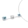 14K White Gold 1 1/2ctw White and Treated Blue Diamond Pendant With
Chain(H-I, I1-I2)