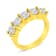 14K Yellow Gold Over Sterling Silver 2.0ctw Diamond 5 Stone Ring (J-K
Color, I1-I2 Clarity)