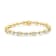 14K Yellow Gold 6 3/4 Ctw Mixed-Cut Diamond Tennis Bracelet (H-I Color,
VS2-SI1 Clarity) - Size 7