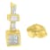 14K Yellow Gold 1/3ctw Diamond Hoop Earrings