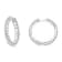 Sterling Silver 1/2ctw Diamond Wire Cage Style Hoop Earring