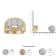10K Two-tone 1 1/2ctw Pear Shaped 3 Stone Style Diamond Ring Band (H-I
Color, SI1-SI2 Clarity)