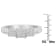10K White Gold 1/2ctw Mixed Shape Diamond 3 Square Ring (H-I Color,
SI2-I1 Clarity)