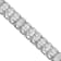 14K White Gold 3.0ctw Princess Cut Quad Invisible Set Tennis Bracelet