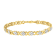 10K Yellow Gold Over Sterling Silver 1.0ctw Diamond Cluster X Link
Tennis Link Bracelet