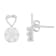 14K White Gold 1 1/4ctw Round Cut Diamond Earrings