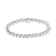 Sterling Silver 3.0ctw Diamond "S" Link Bracelet