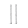 14K White Gold 1 3/4 Cttw Lab Grown Diamond Inside Out Hoop Earrings
(G-H Color, VS2-SI1 Clarity)