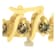 14K Yellow Gold 6.0ctw Round-Cut Diamond 'S' Bracelet