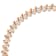 14K Rose Gold Over Sterling Silver 2.0ctw Diamond S Link Tennis Bracelet
