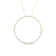 10K Yellow Gold Over Sterling Silver 4ctw Diamond Circle Hoop Necklace
(J-K Color, I1-I2 Clarity)