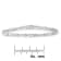 10K White Gold 3.0ctw Geometric Pattern Diamond Tennis Bracelet