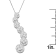 10K White Gold Round Diamond Journey Circle Pendant w\chain (1.0ctw, H-I
Color, I1-I2 Clarity)