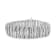 Sterling Silver 8.50ctw Diamond 7 Row Chevron "S" Curved Link
Tennis Bracelet