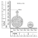 18K White Gold Diamond 1 5/6 Cttw Cluster Floral Filigree Brooch Pin and
18" Pendant Necklace