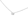 0.375ctw Oval Lab Grown Diamond 14K White Gold Solitaire Necklace