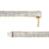 14K Yellow Gold 8 5/8ctw Baguette and Princess Cut Diamond Eternity Bracelet