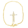 0.05ctw Diamond Accent Cross 14K Yellow Gold Over Sterling Silver
Pendant with Chain