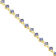 14K Yellow Gold 8.30ctw Round-Cut Diamond and Tanzanite Bracelet