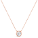 10K Rose Gold AGS Certified 1/5ctw Diamond Solitaire 16-18"
Necklace (I-J Color, VS1-VS2 Clarity)