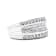 14K White Gold 1.00ctw Mixed Shape Diamond Modern Band Ring (H-I Color,
SI2-I1 Clarity) Size 7