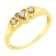 10KT Yellow Gold 1/20 cttw Diamond Triple Heart Diamond Ring (K-L,
I1-I2) - Size 7