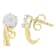 14K Yellow Gold 1/2ctw Round Cut Diamond Earrings