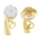 14K Yellow Gold 1/2ctw Round Cut Diamond Earrings