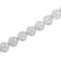 Rhodium Over Sterling Silver 1/10 Ctw Diamond Open Circle Tennis Bracelet
