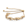 14K Yellow Gold Over Sterling Silver 1/10ctw Diamond Infinity Shaped
4”-10” Adjustable Bolo Bracelet