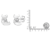 0.10ctw Round Cut Diamond Sterling Silver Earrings