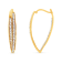 0.50ctw Diamond Inside Out 14K Yellow Gold Hoop Earrings
