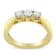 10K Yellow Gold Three-stone Diamond Ring (0.50ctw, J-K Color, I2-I3 Clarity)