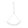 Sterling Silver .10ctw Diamond Woven Heart Bolo Bracelet