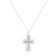 .925 Sterling Silver Prong-Set Diamond Accent Bold Cross 18"
Pendant Necklace